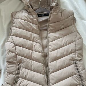 Polo by Ralph Lauren Beige Quilted Vest